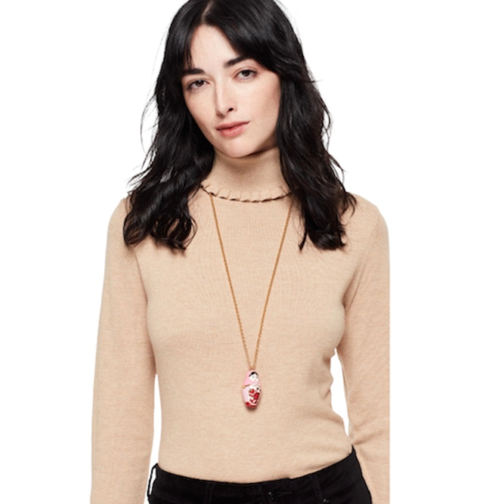 IN SEARCH OF ISO KATE SPADE OOH LA LA DOLLFACE RUSSIAN DOLL LOCKET NECKL…